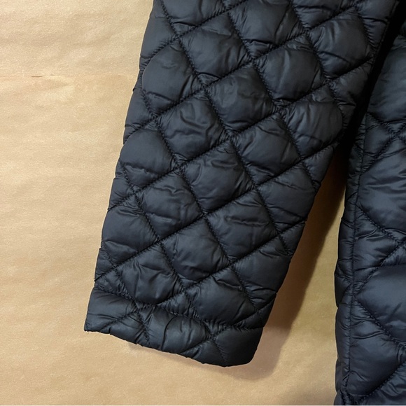 Athleta | Whisper Featherless Parka Quilted Puffer Jacket Hood Black Size M - Picture 5 of 13